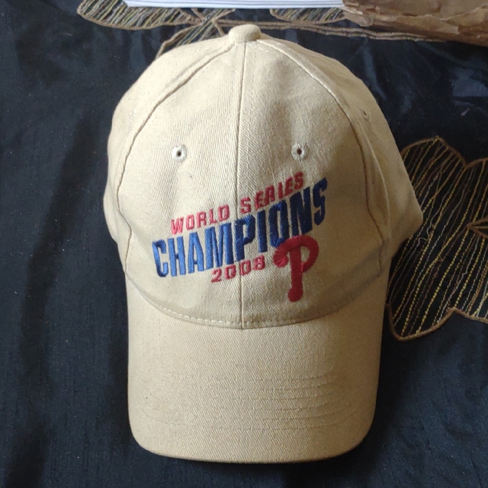 Phillies World Series Champions 2008 Tan Cap